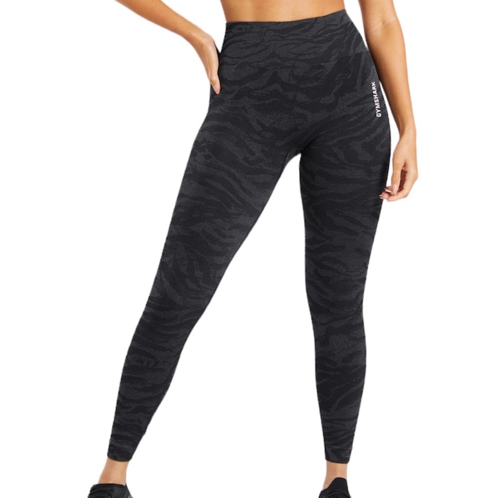 Gymshark Zebra Animal Adapt Seamless Scrunch Leggings